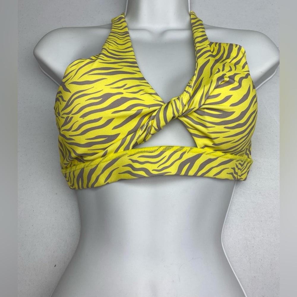 NB YELO/GRY Slip over Sports Bra, L *P1062